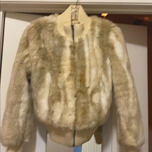 INC faux fur coat
